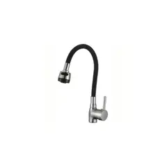 GENERICO - Llave Monomando Flexible Para Lavaplatos Negra