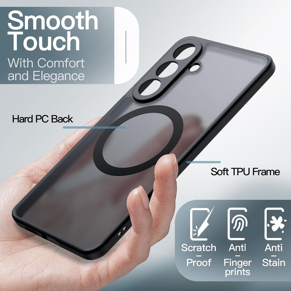 GENERICO - Carcasa Para Samsung S26 5G  MagSafe Translucida Mate