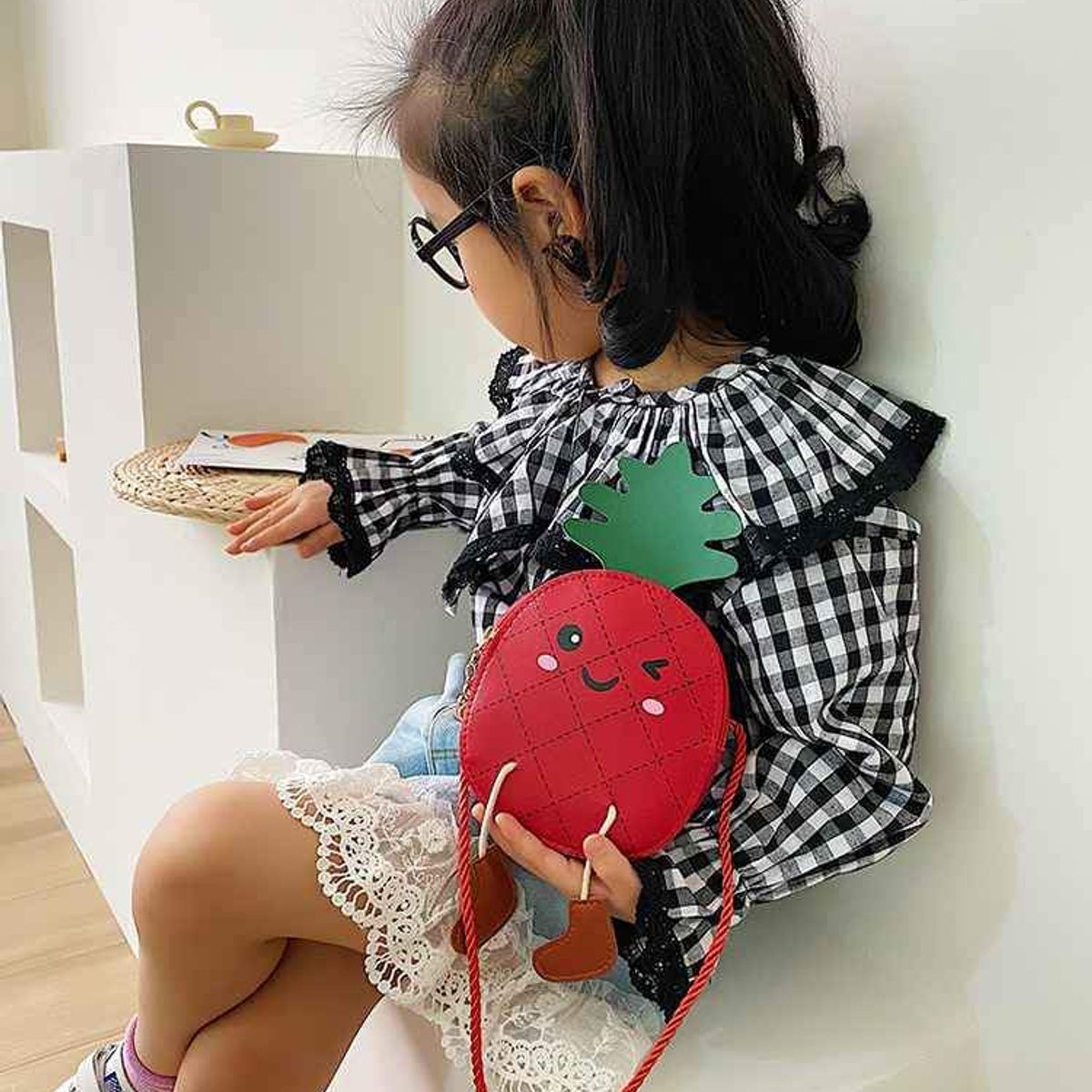 GENERICO - Cartera linda para niña 14×13cm de cuero sintético