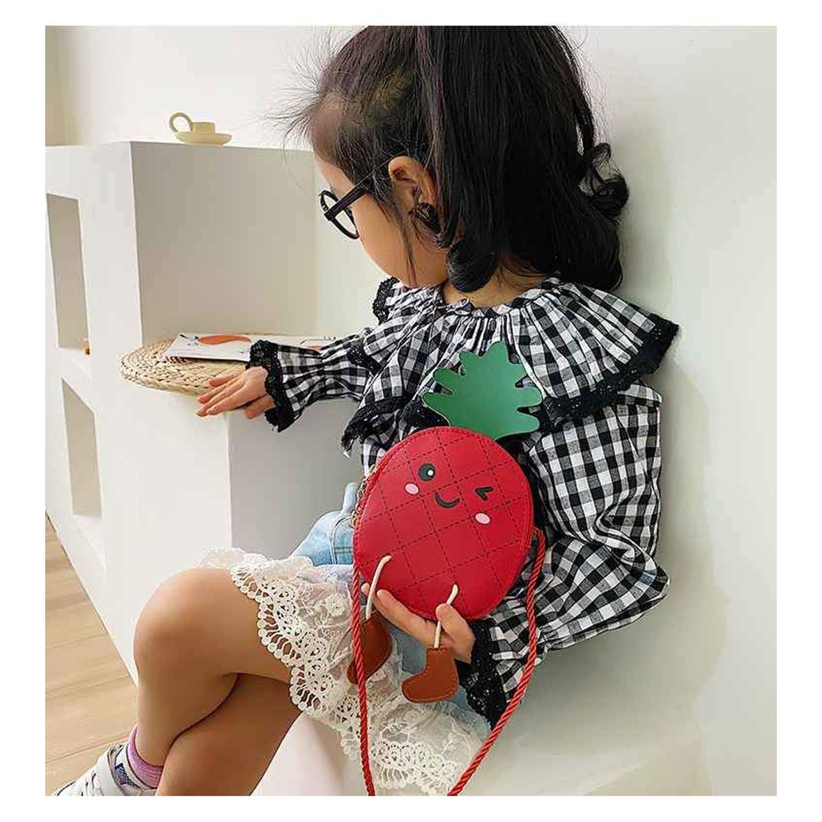 GENERICO - Cartera linda para niña 14×13cm de cuero sintético