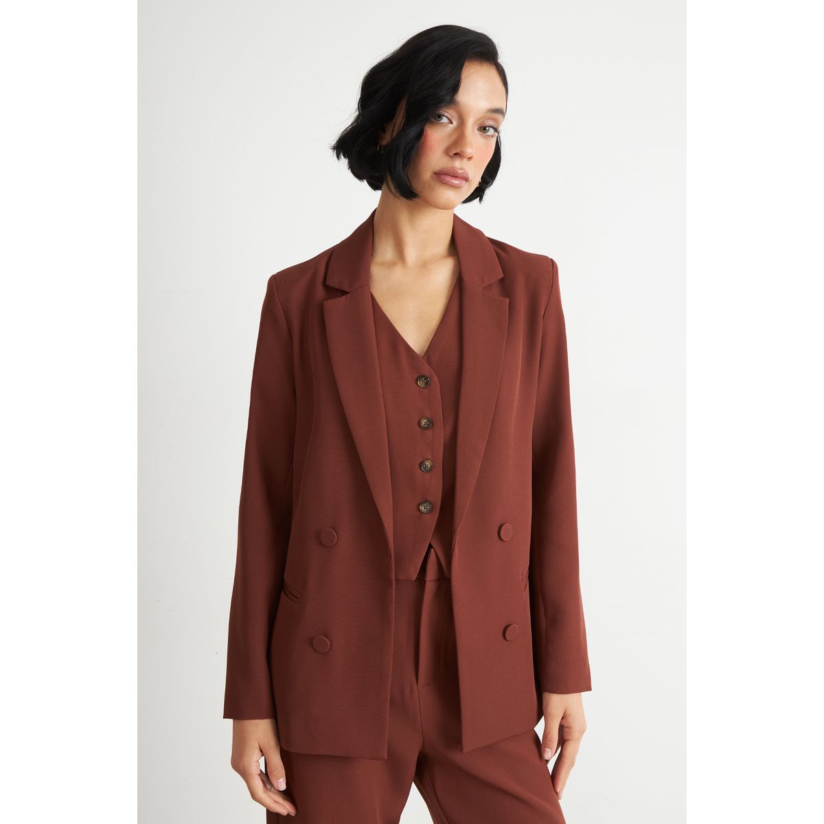 NICOPOLY - Blazer Básico de Tope Óxido Nicopoly