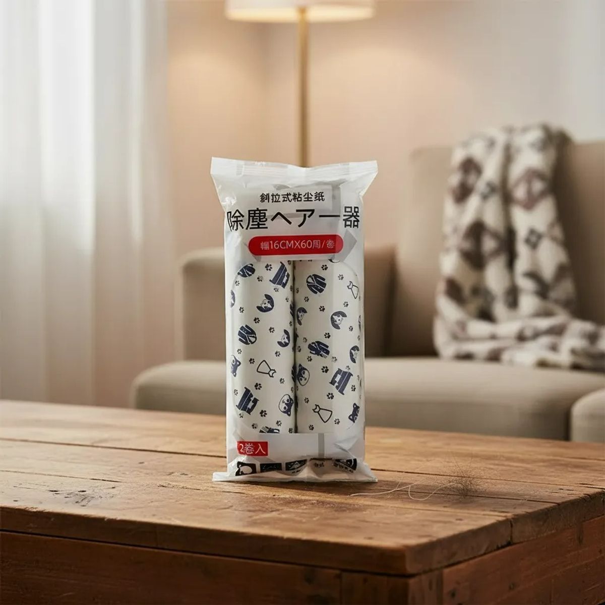 BLUE MOUNTAIN - 2pcs Repuesto Rodillo Quita Pelusa Desechable 16cm X 60cm Blanco