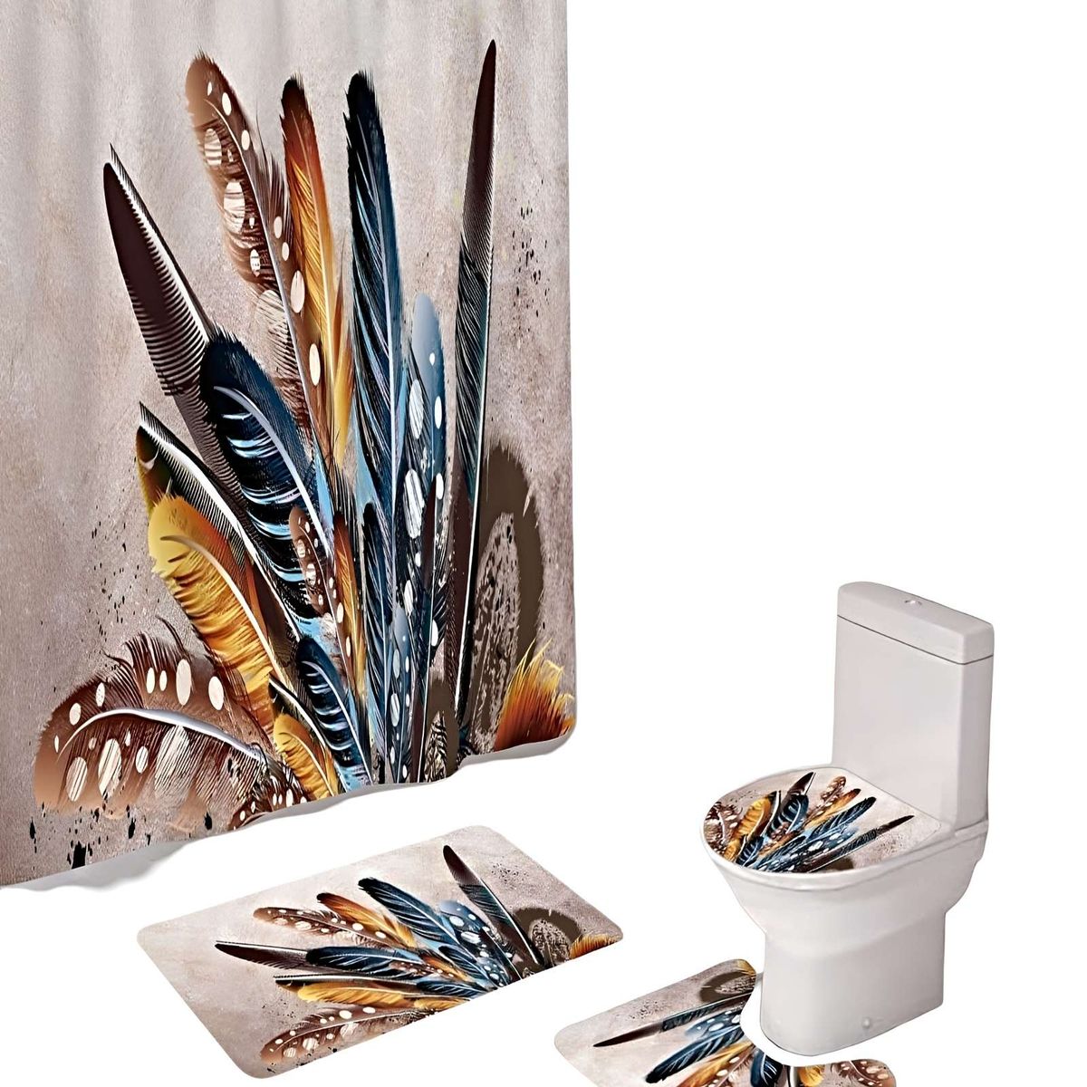 GENERICO - PACK DE BAÑO COMPLETO MODELOS UNICOS 4 PIEZAS S03