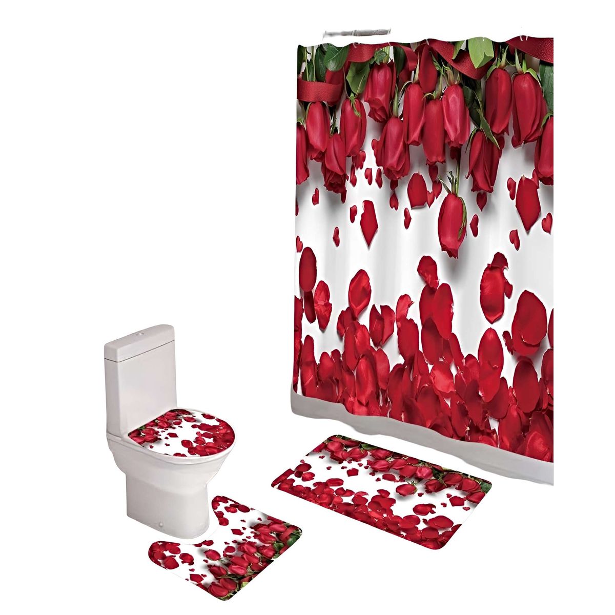 GENERICO - PACK DE BAÑO COMPLETO MODELOS UNICOS 4 PIEZAS S08