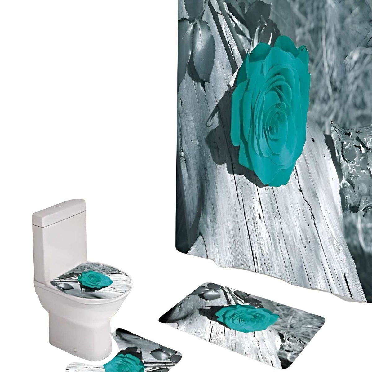 GENERICO - PACK DE BAÑO COMPLETO MODELOS UNICOS 4 PIEZAS S13