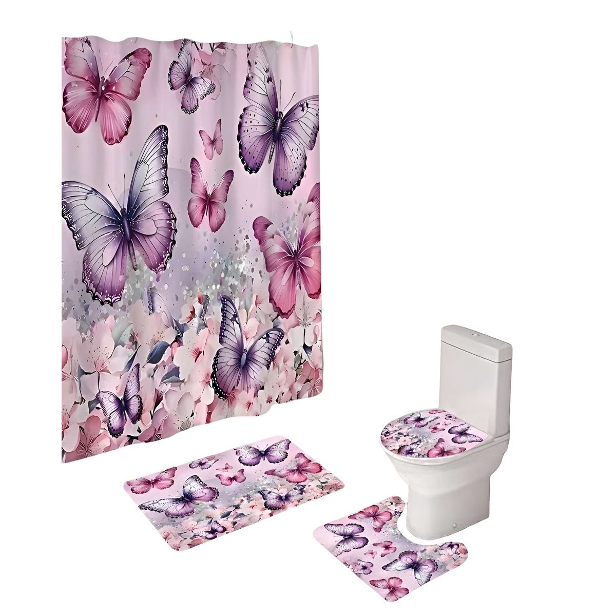 GENERICO - PACK DE BAÑO COMPLETO MODELOS UNICOS 4 PIEZAS S14
