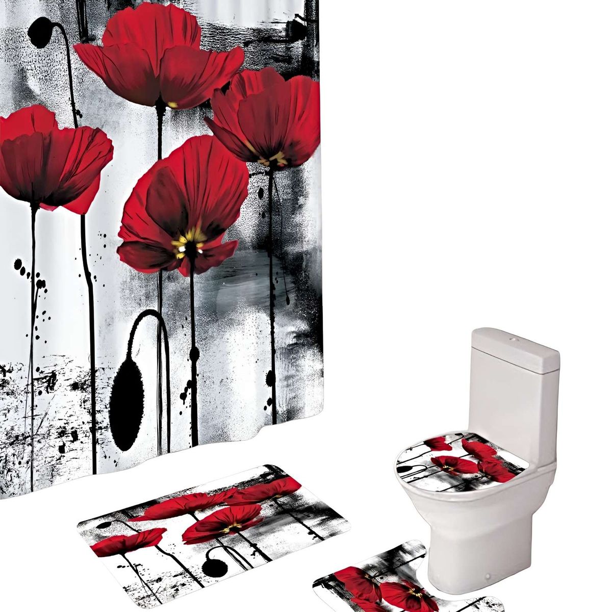 GENERICO - PACK DE BAÑO COMPLETO MODELOS UNICOS 4 PIEZAS S23