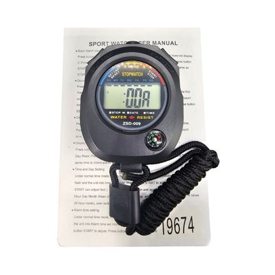 Imagen 2 del producto Cronómetro Digital Deportivo Con Brujula Y Alarma Resit Wate Negro