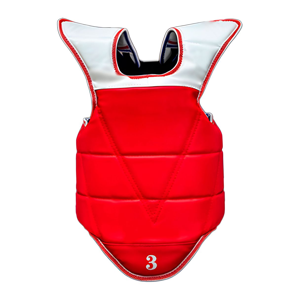 GENERICO - Pechera Protector Corporal Reversible Taekwondo Boxeo Karate Rojo Talla S