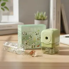 BLUE MOUNTAIN - Sacapunta Sobremesa Manual Para Escolar Oficina Con Sticker