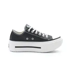 CONVERSE - Zapatillas Urbana Mujer Double Stack Negro