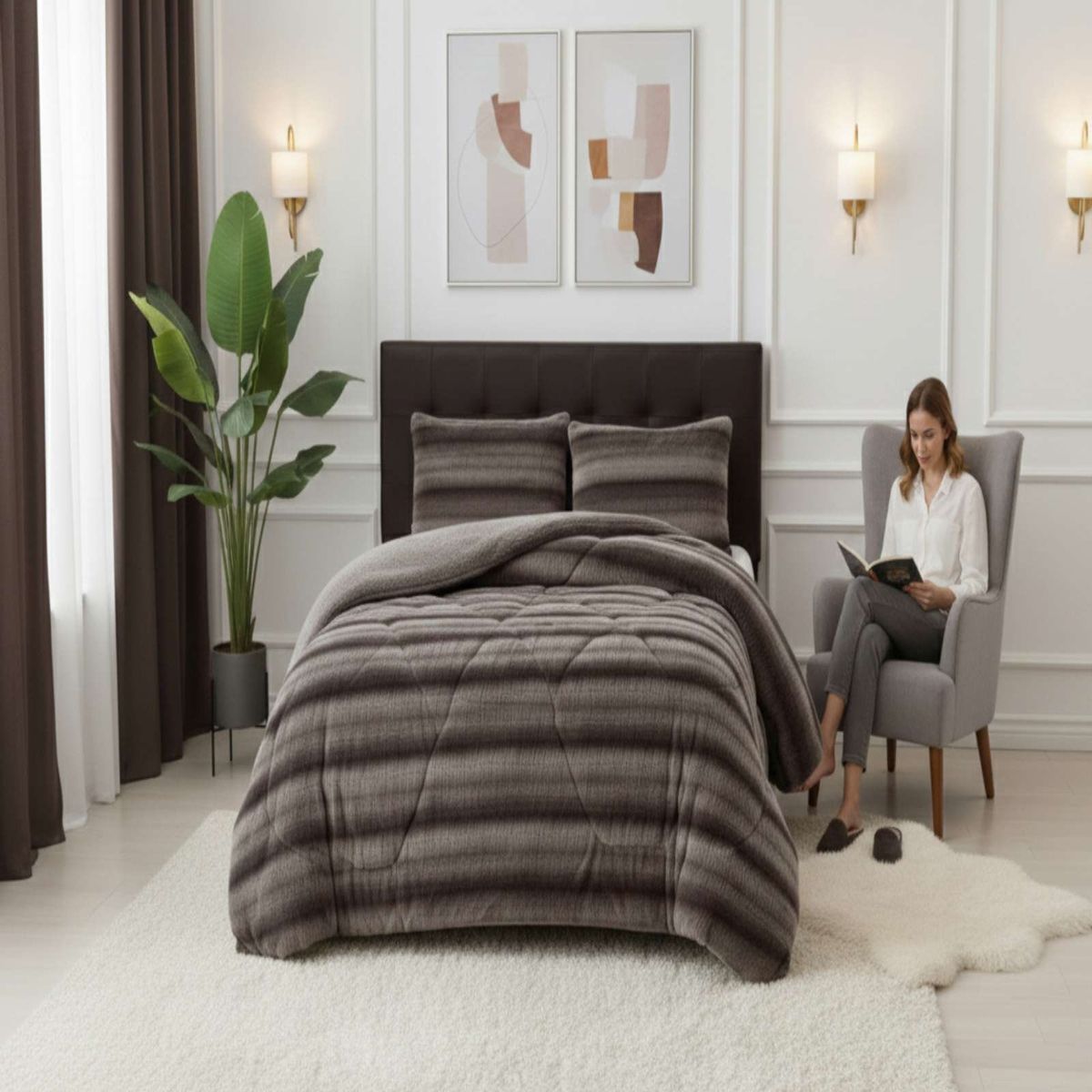 GENERICO - Cubrecama2 plazas Invierno Soft Touch Premium Chiporro.