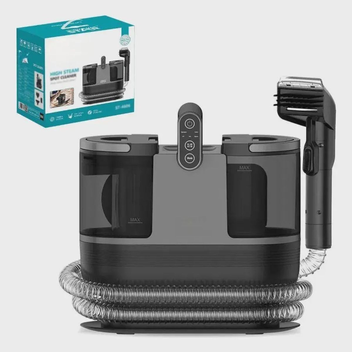 RIOVEO - Aspiradora Lava Tapiz Alfombras Hogar Multiuso 500w Negro