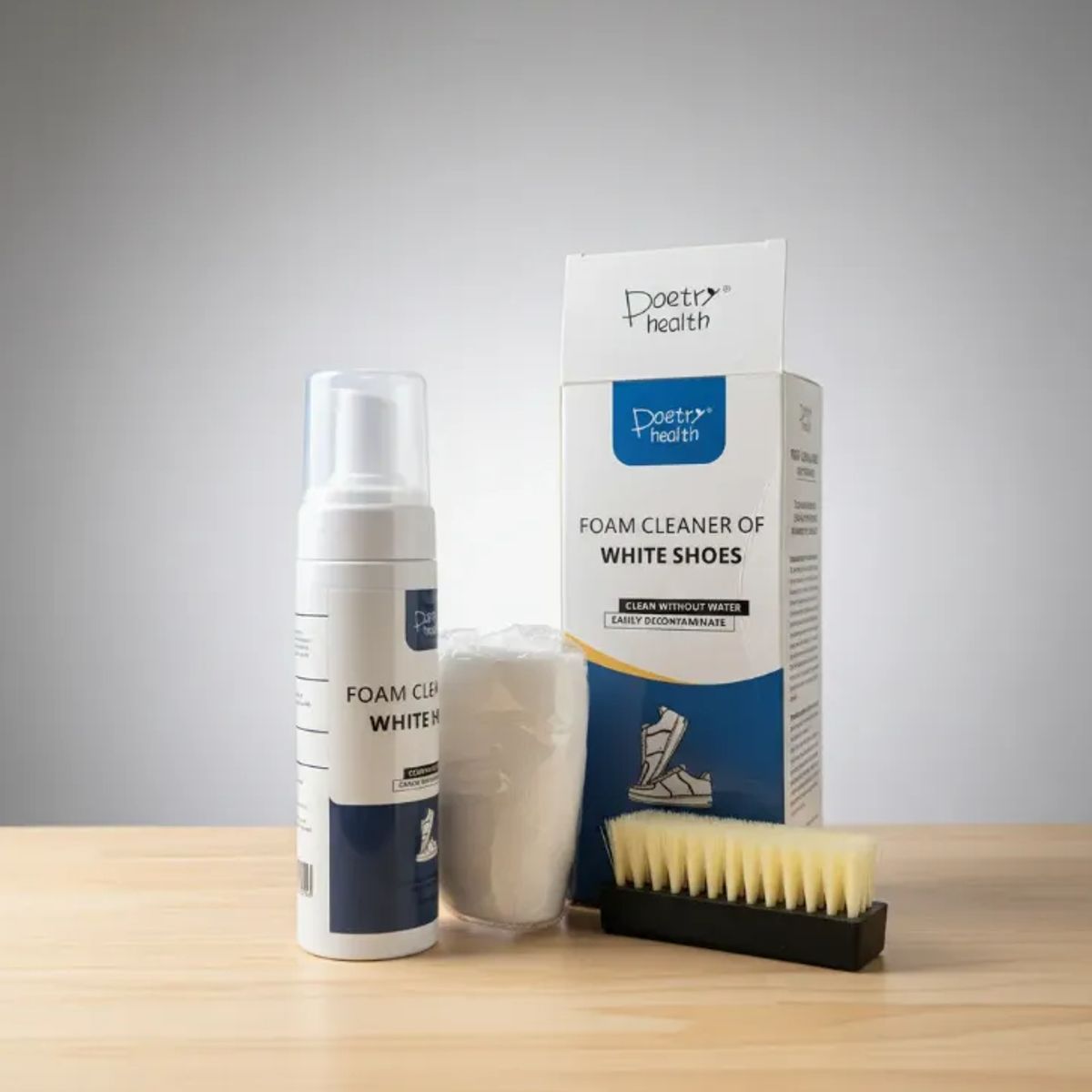 GENERICO - Kit De Limpieza Zapatillas Blancas Espuma Blanqueadora