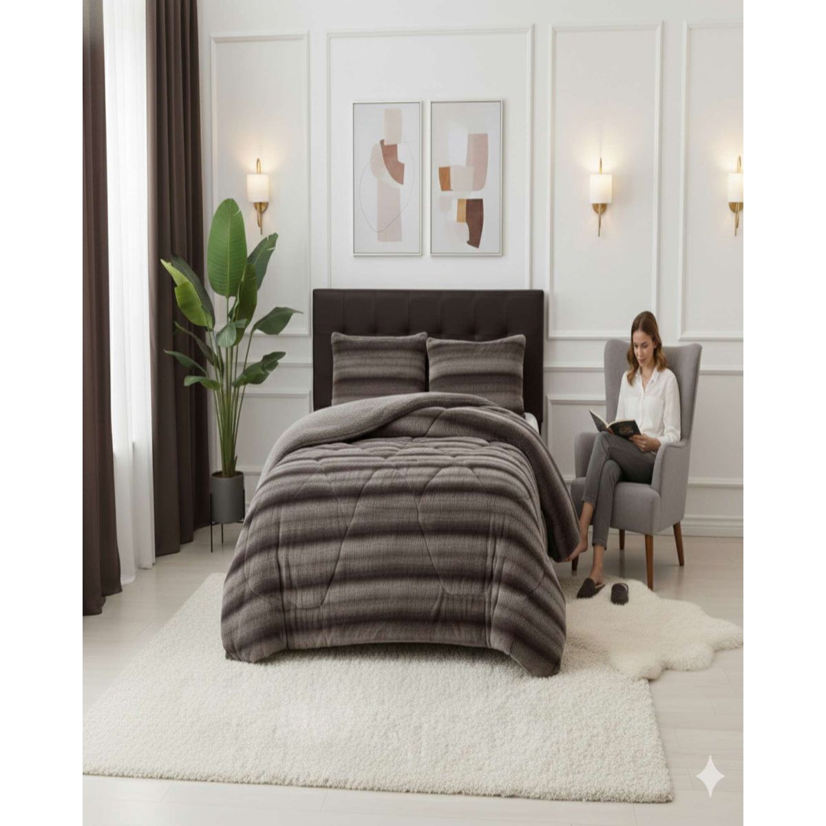 GENERICO - Cubrecama2 plazas Invierno Soft Touch Premium Chiporro