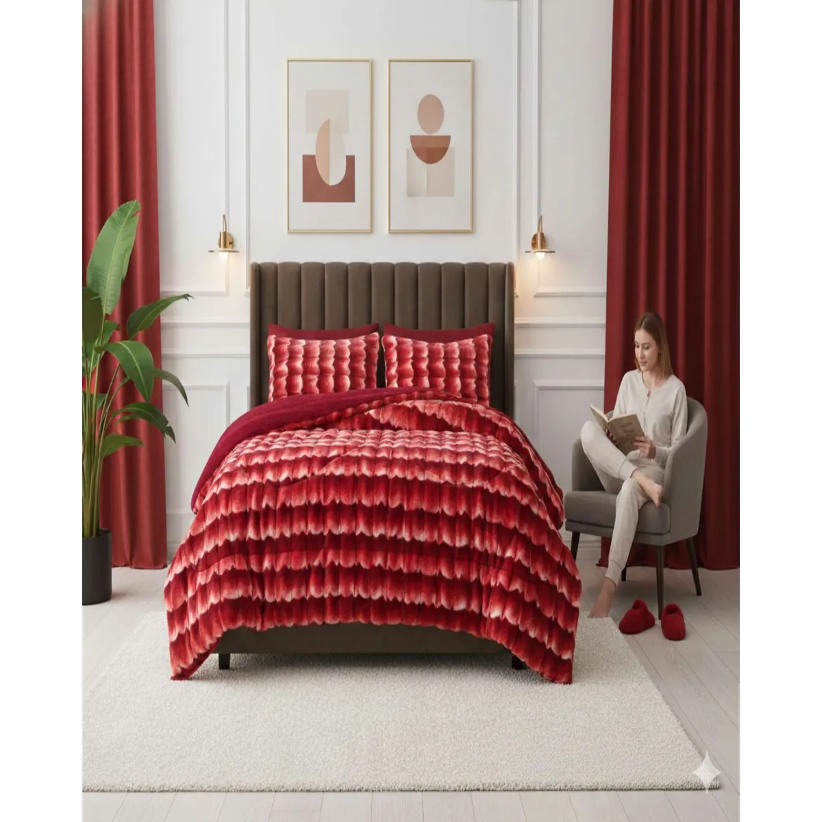 GENERICO - Cubrecama2 plazas Invierno Soft Touch Premium Chiporro