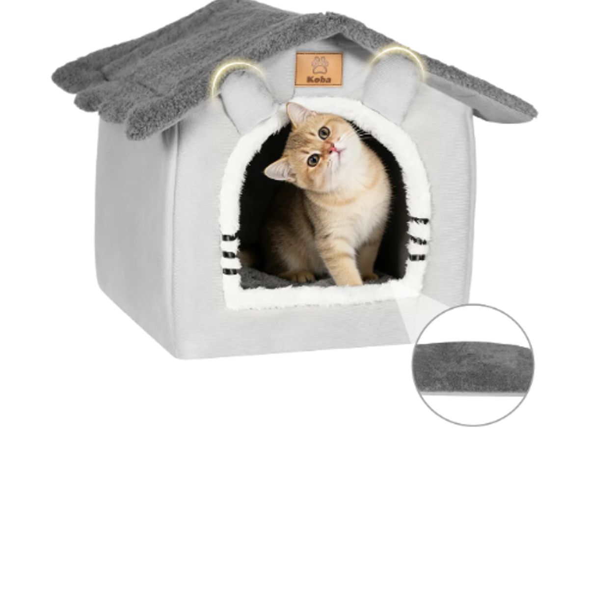 GENERICO - Casa Iglu Para Mascota Cama Gatos Michis Con Cojín Lavable