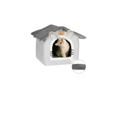 GENERICO - Casa Iglu Para Mascota Cama Gatos Michis Con Cojín Lavable