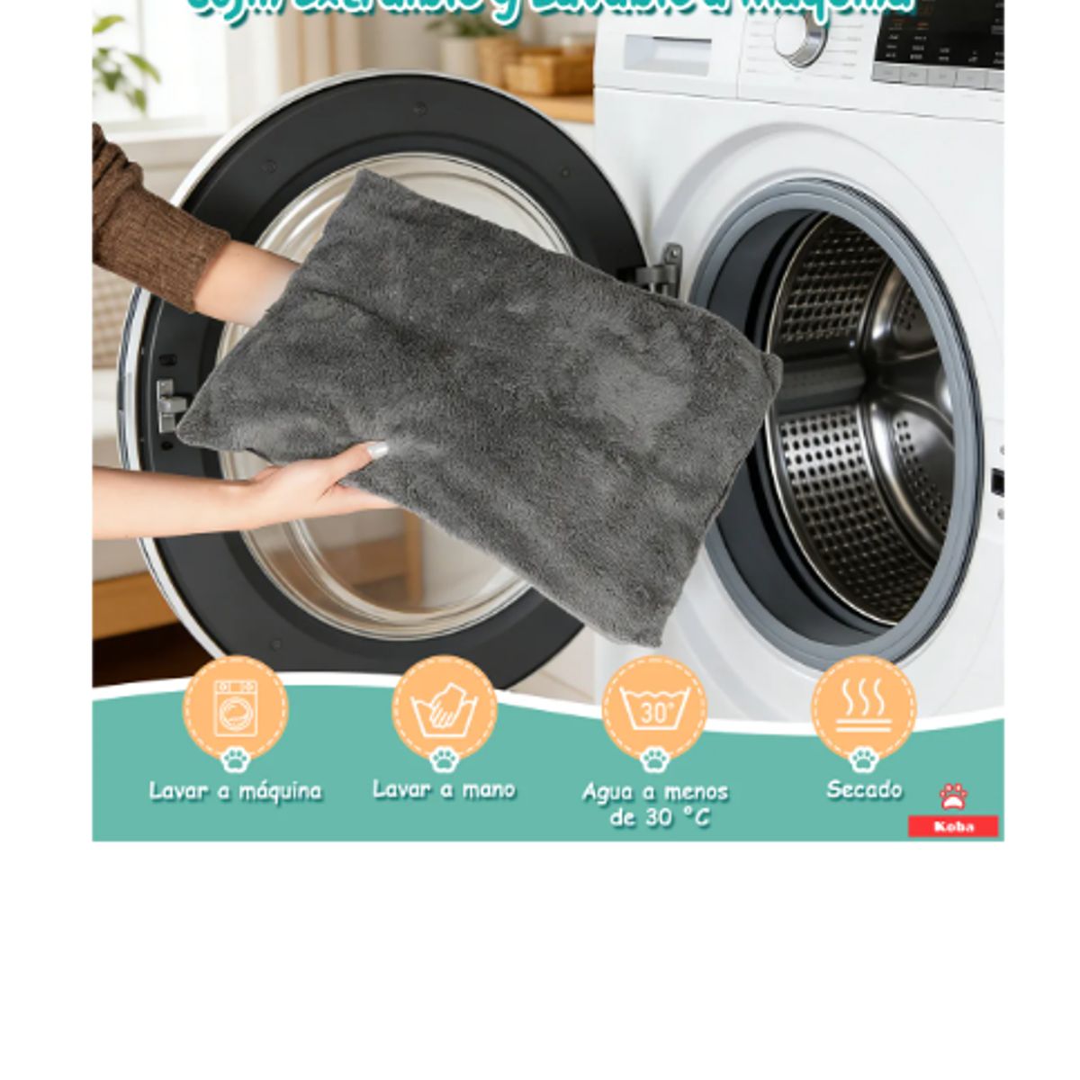 GENERICO - Casa Iglu Para Mascota Cama Gatos Michis Con Cojín Lavable