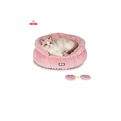 GENERICO - Cama Antiestrés Para Mascota Gatos Perros Lavable 50x50x20cm Con Cojín Reversible