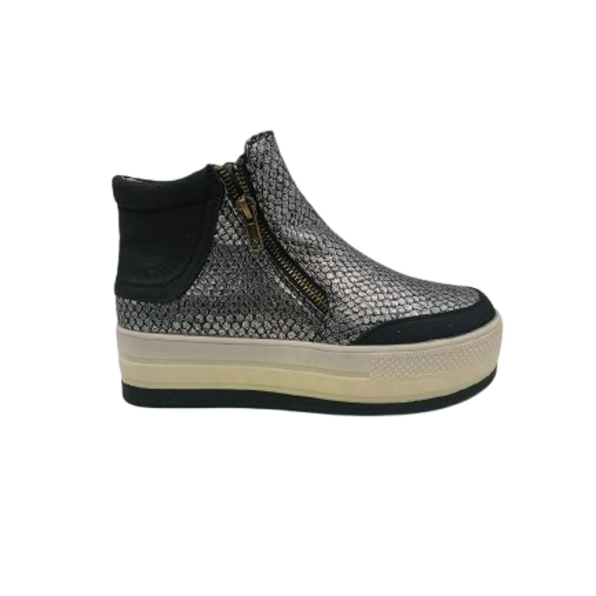 HERIEL - Zapatilla Plateada Urbana