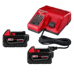 MILWAUKEE - Kit 2 Baterias 5AH + Cargador M18 48-59-1852B