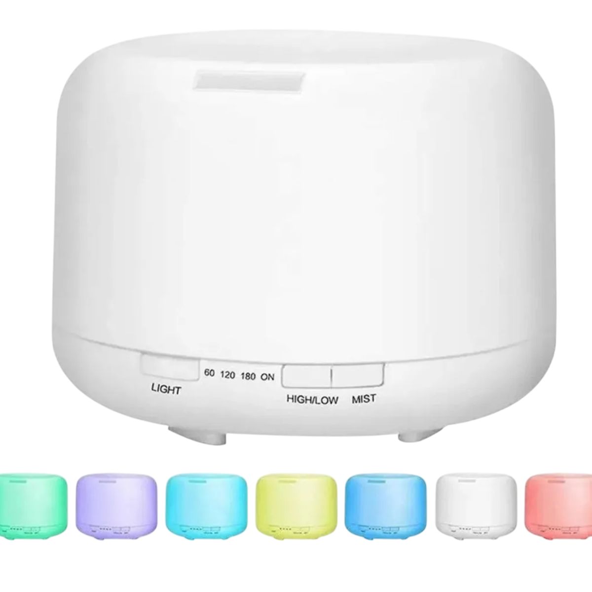 GENERICO - Humificador De Aire Purificador Difusor Aroma Luz Led