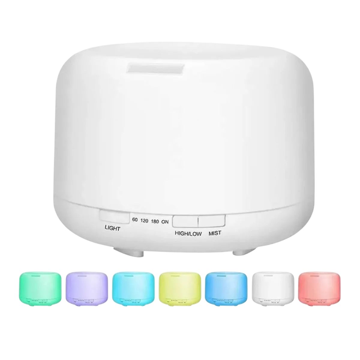 GENERICO - Humificador De Aire Purificador Difusor Aroma Luz Led