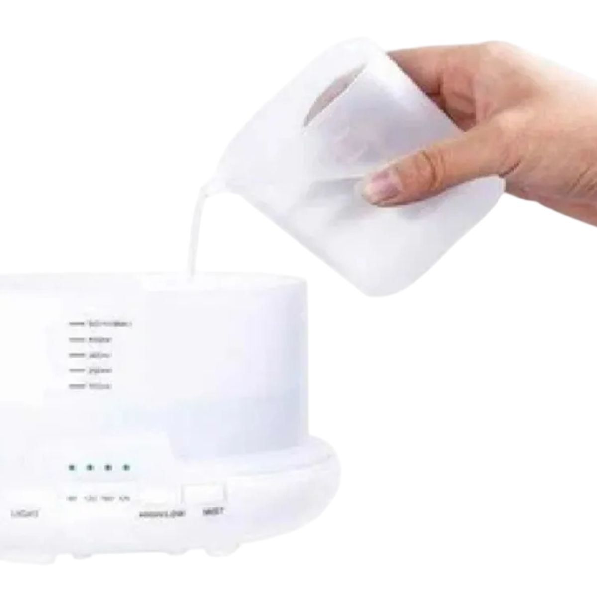 GENERICO - Humificador De Aire Purificador Difusor Aroma Luz Led