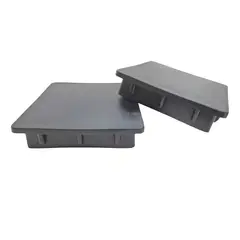 GENERICO - Pack 4 Tapa De Perfil 100x100mm Ruedas Negro - 338069