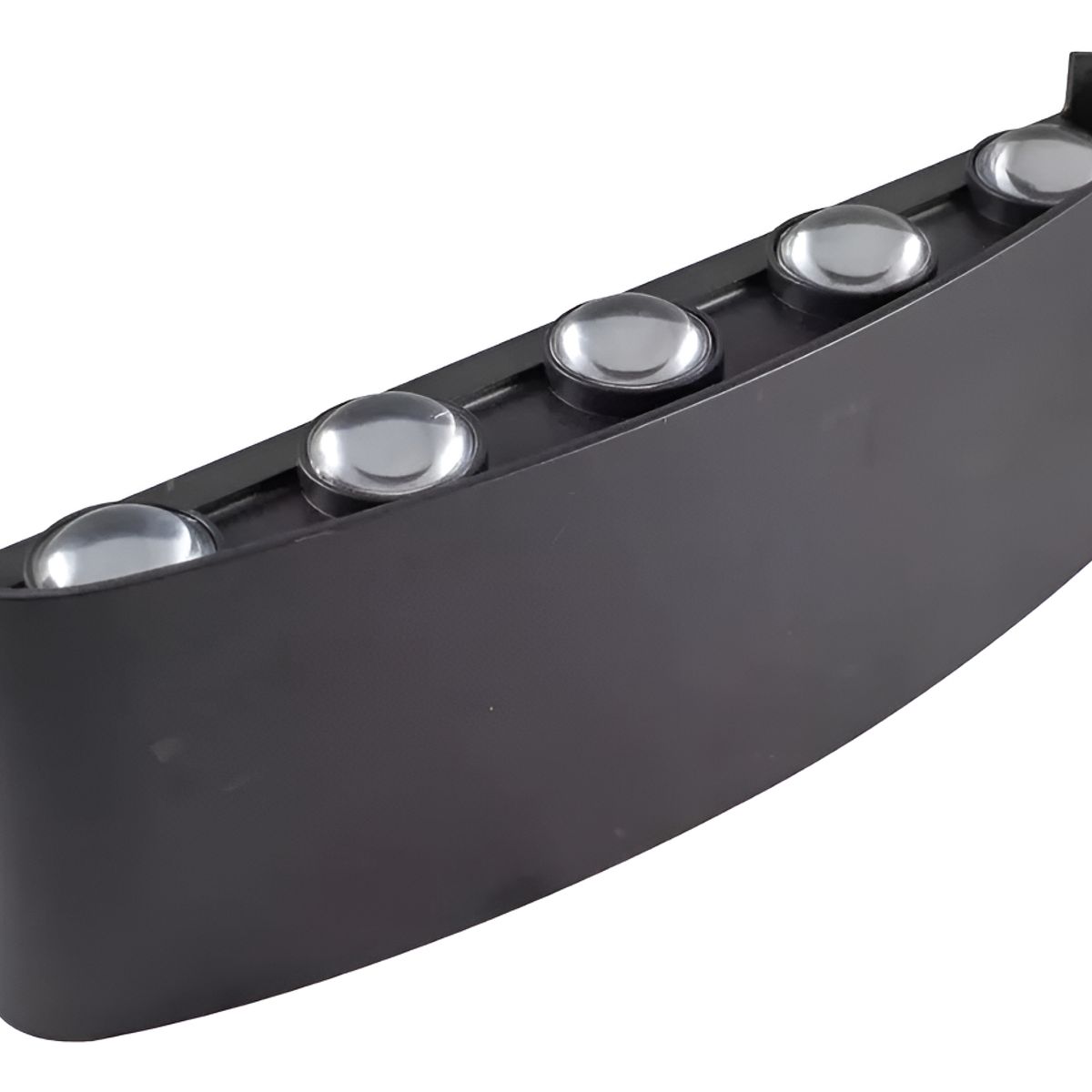 GENERICO - Luz Foco Aplique Para Pared Led 20 Watts Exterior Luz Cálida Estructura NEGRO - 295092