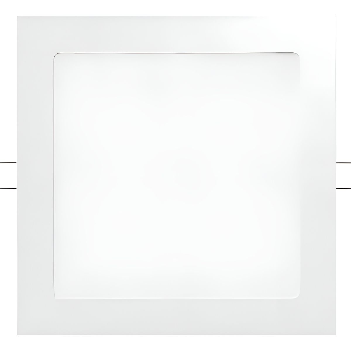 GENERICO - Lámpara Plafón Candela LED Cuadrado 12W Techo Luz Cálida Blanco