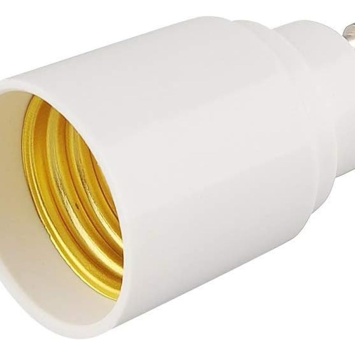 GENERICO - Pack 10 Adaptador Soquete Para Ampolleta Base Gu10 A E27 Color Blanco - 003386