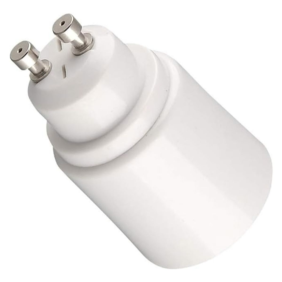 GENERICO - Pack 10 Adaptador Soquete Para Ampolleta Base Gu10 A E27 Color Blanco - 003386