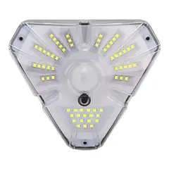 GENERICO - Foco Solar 62 Led Ip65 Sensor Movimiento Exterior 3 Modos Estructura Blanco - 220037