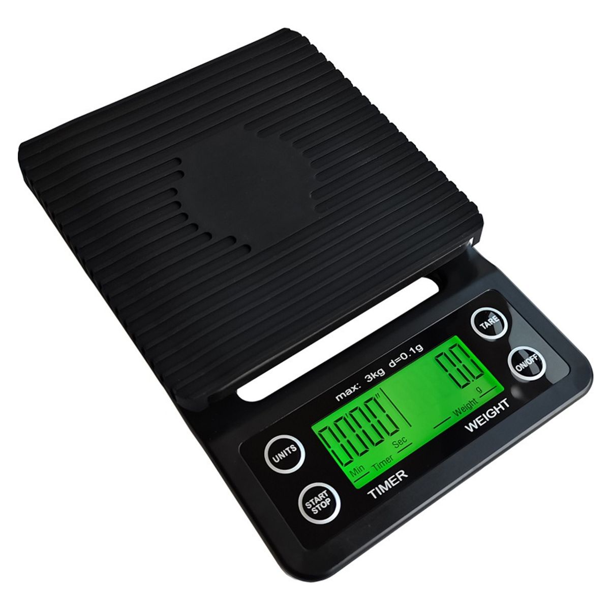GENERICO - Balanza Pesa Digital Cocina Precision Medicion De 0,1g A 3kg Capacidad máxima 3 g Color Negro