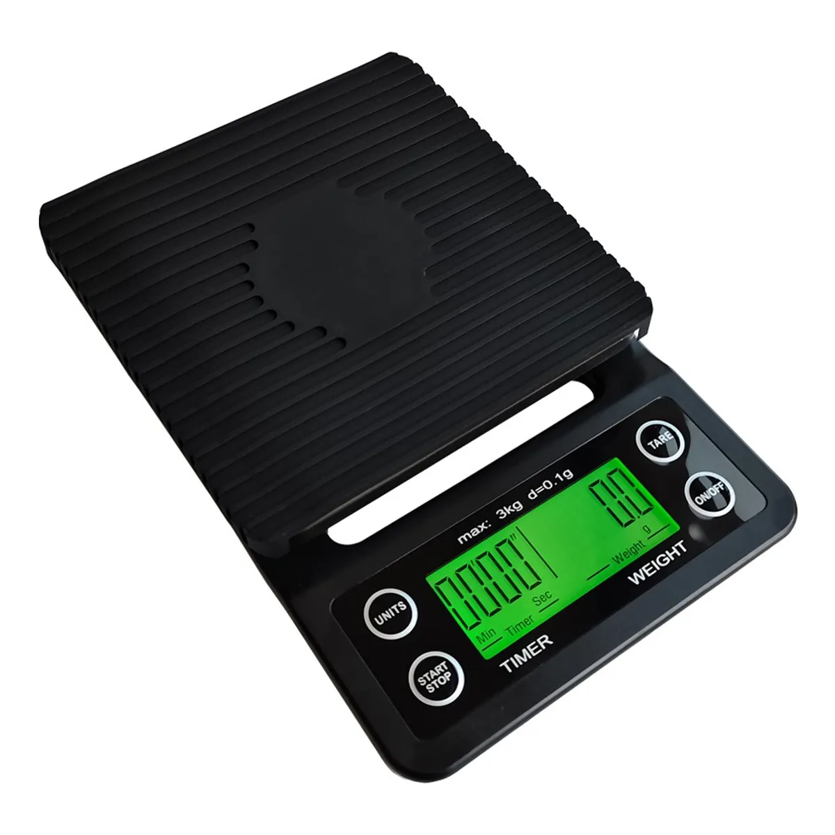 GENERICO - Balanza Pesa Digital Cocina Precision Medicion De 0,1g A 3kg Capacidad máxima 3 g Color Negro
