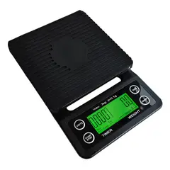 GENERICO - Balanza Pesa Digital Cocina Precision Medicion De 0,1g A 3kg Capacidad máxima 3 g Color Negro