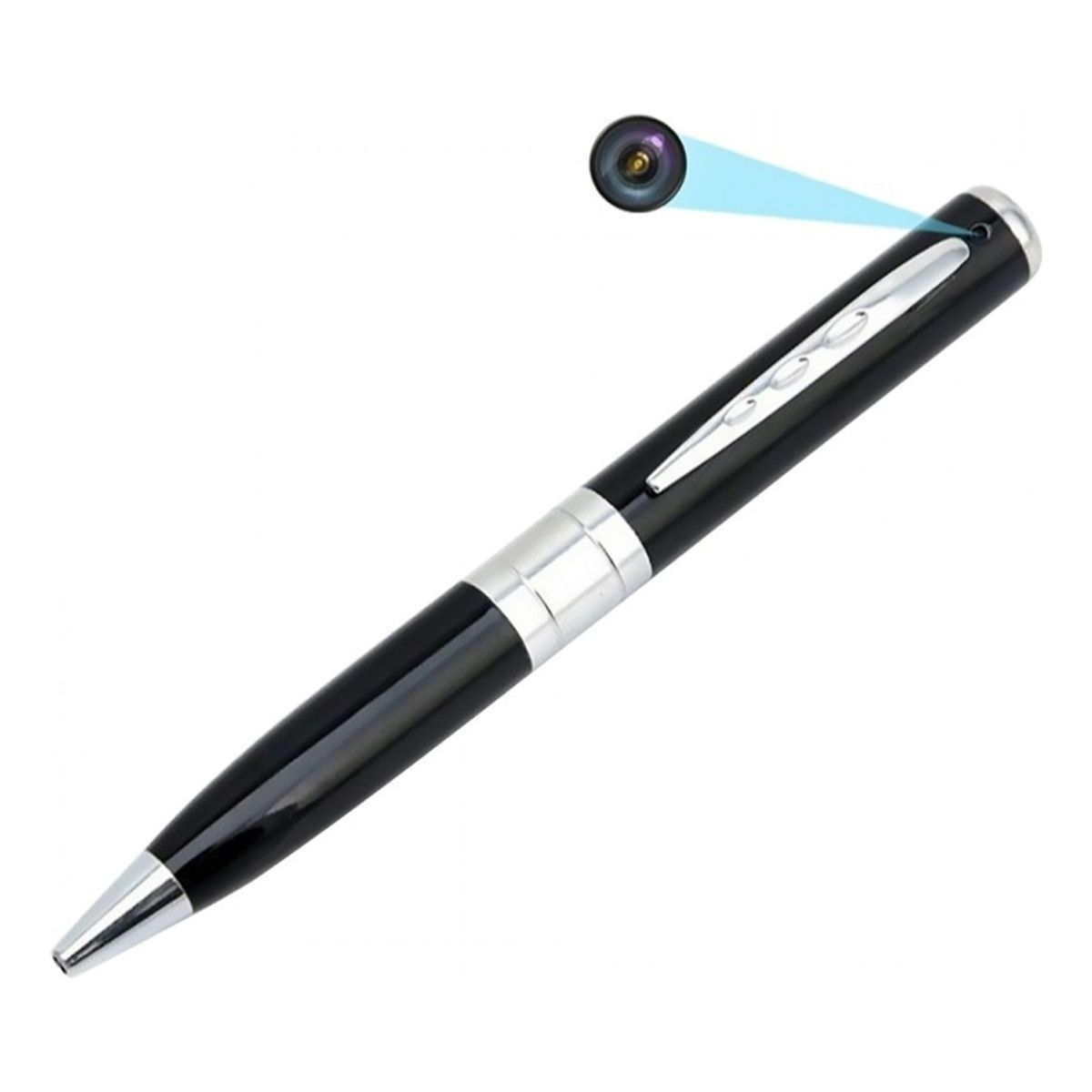 GENERICO - Cámara Espía Oculta Bolígrafo Usb Discreto Seguridad Sd Color Negro - 240159