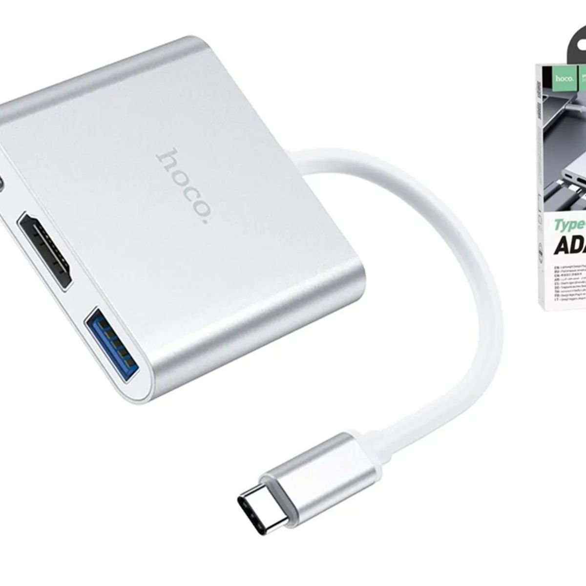 HOCO - ADAPTADOR USB C A USB 3.0 /HDMI/ TIPOC (PD) - HOCO HB14
