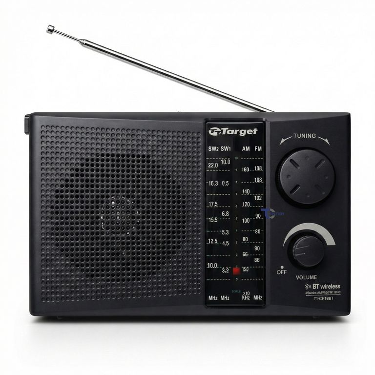 TARGET Radio Portátil BT Target TT-CF18BT 4 Bandas USB SD Recargable ...
