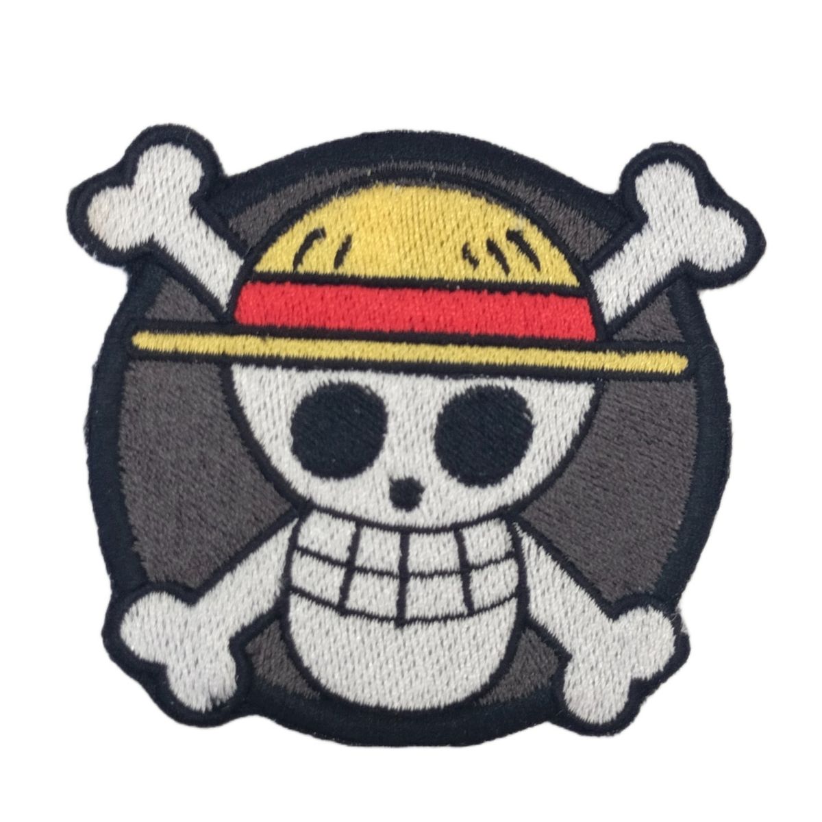 GENERICO - Parche Bordado Calavera Pirata Sombrero Paja Termoadhesivo