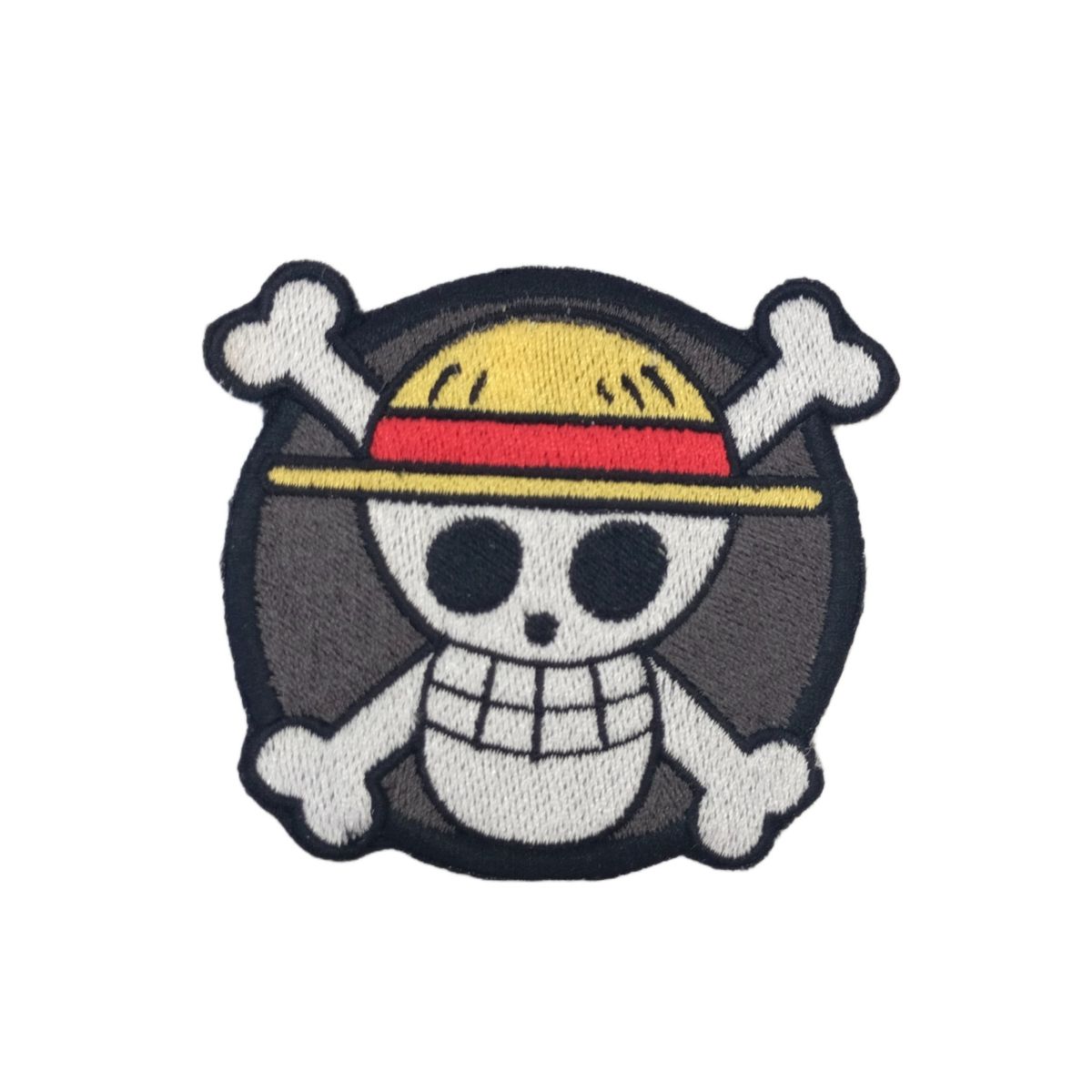 GENERICO - Parche Bordado Calavera Pirata Sombrero Paja Termoadhesivo