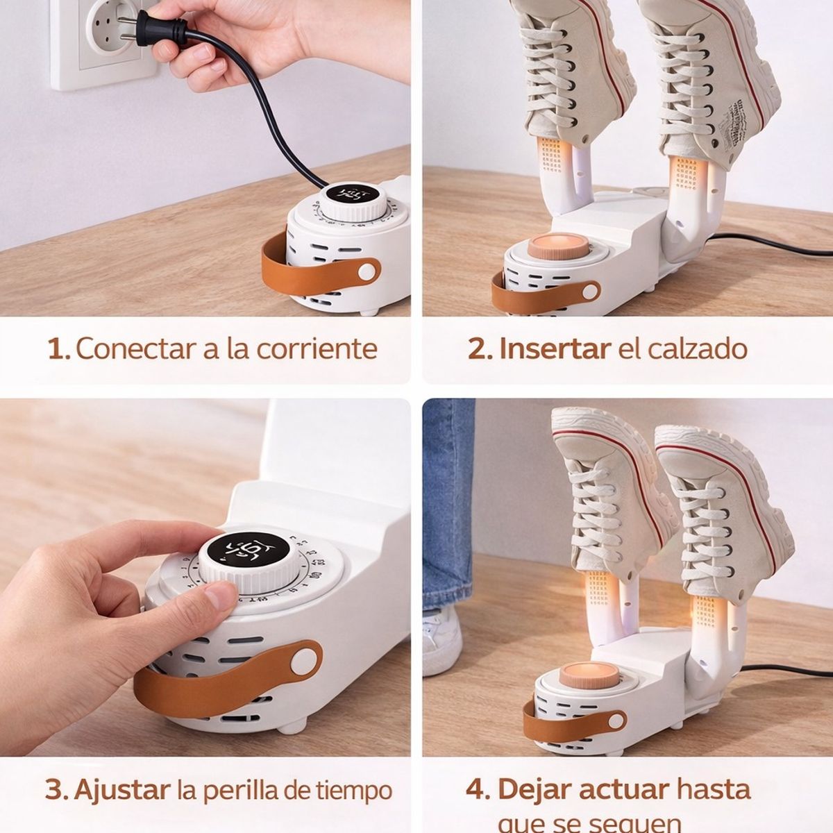 MOVI - Secador de Zapatos Eléctrico Portátil  Seca, Desodoriza y Elimina Humedad en Minutos