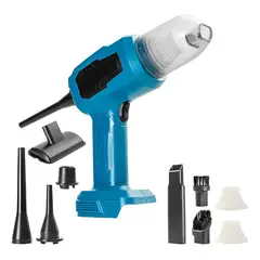 GENERICO - MINI ASPIRADORA Y SOPLADORA INALAMBRICA + ACCESORIOS