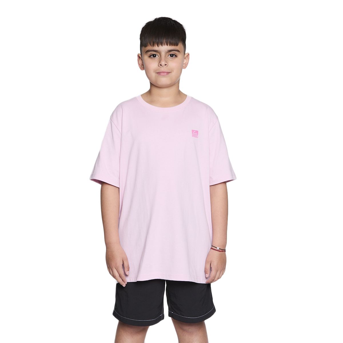 REEF - Polera Reef Kids Pink Logo Back