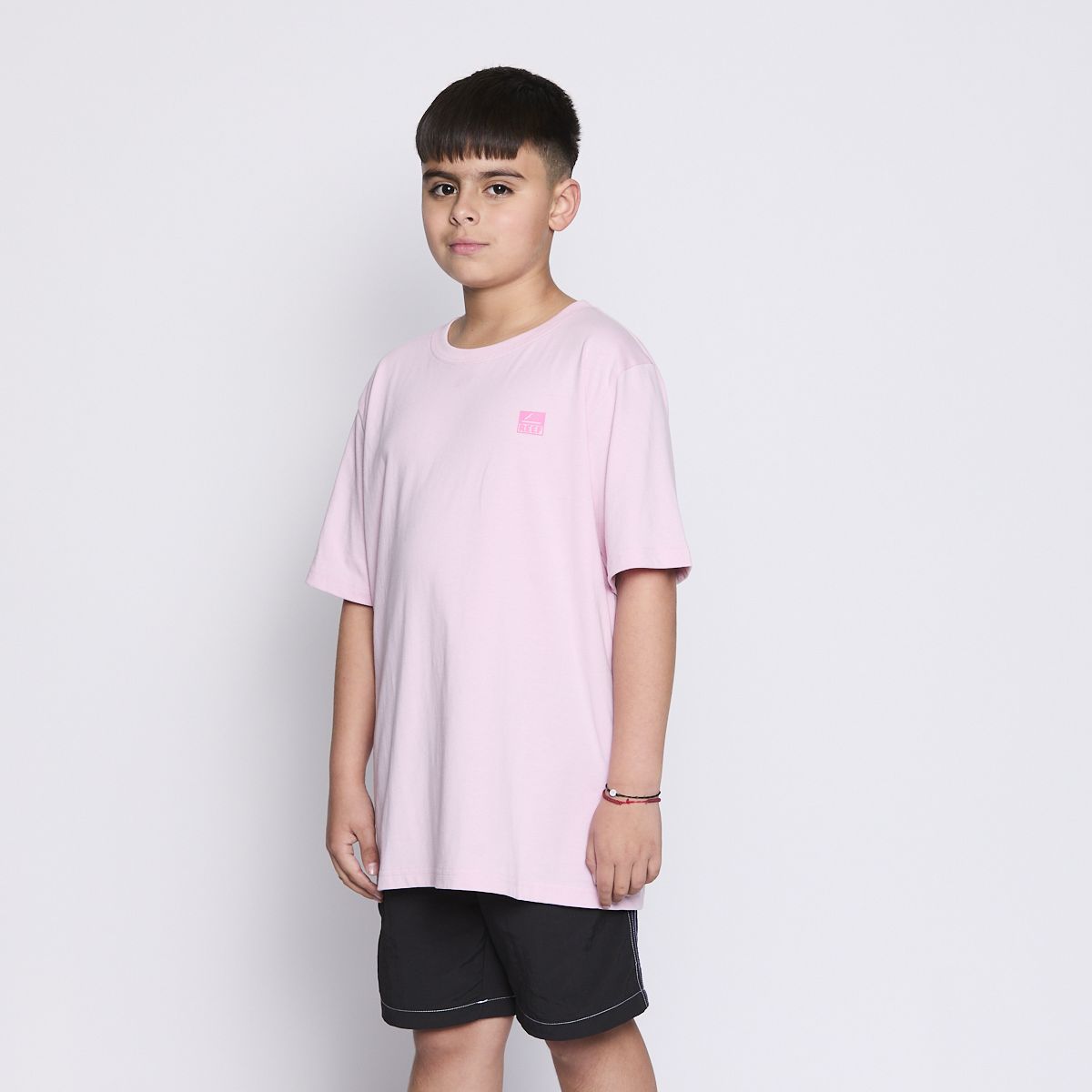 REEF - Polera Reef Kids Pink Logo Back