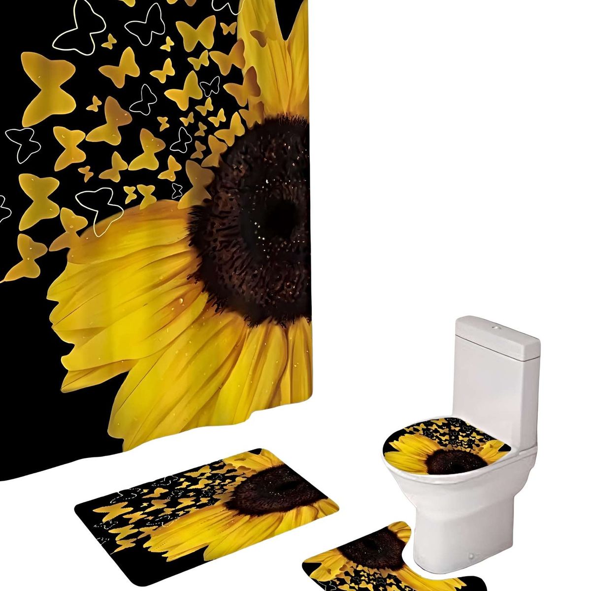 GENERICO - SET DE BAÑO COMPLETO MODELOS UNICOS 4 PIEZAS S05