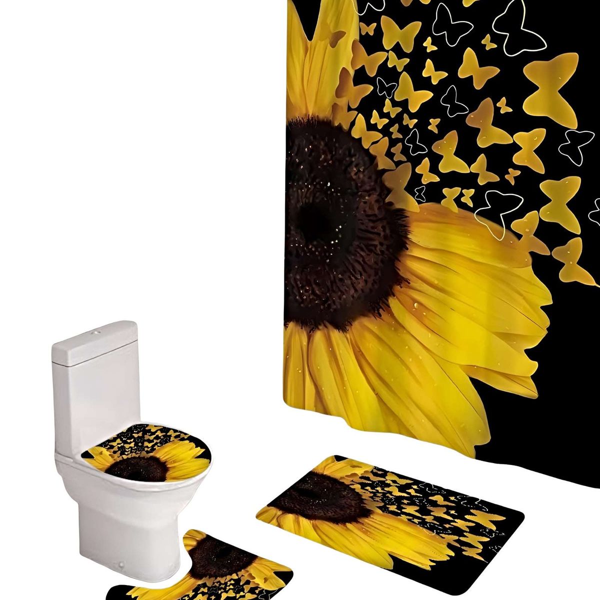 GENERICO - SET DE BAÑO COMPLETO MODELOS UNICOS 4 PIEZAS S05