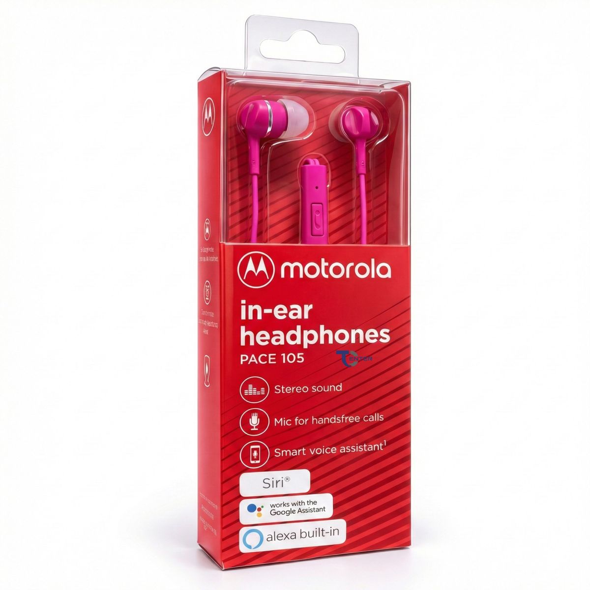 MOTOROLA - Audífonos Motorola Pace 105 con Mic 3.5mm Rosado